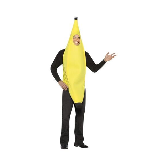 NWT Adult Banana One Piece Halloween Party Funny 3D Costume One Size - Picture 1 of 10
